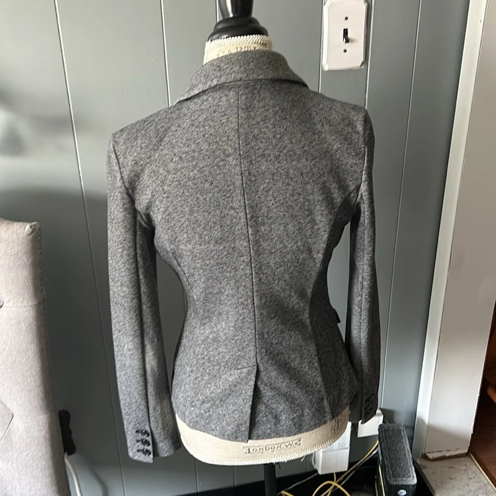 Gray One button Blazer - Picture 2 of 4